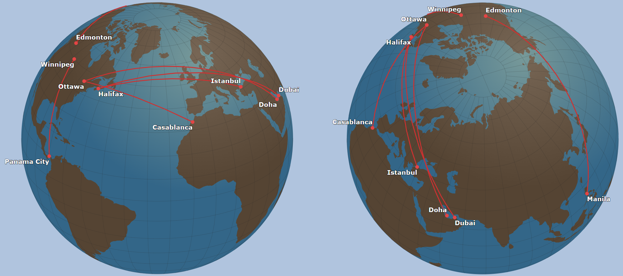 Potential routes map